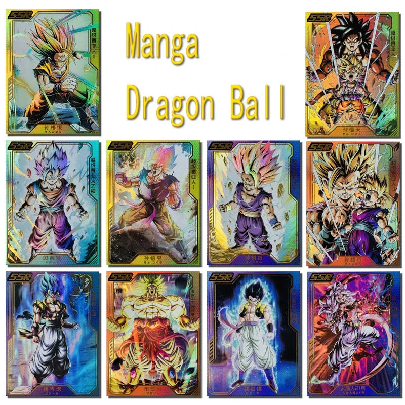 Dragon Ball Ssr Card Son Goku Gotenks Bejita Yonsei Android 21 Vegetto Super Saiyan Collection Children's Toys Birthday Gifts Dragon Ball Ssr Card Son Goku Gotenks Bejita Yonsei Android 21 Vegetto Super Saiyan Collection Children's Toys Birthday Gifts